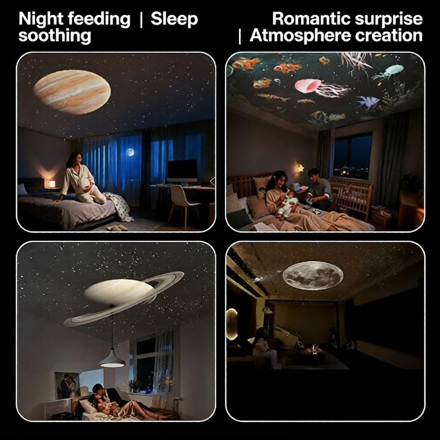 12-in-1 Galaxy Projector Night Light