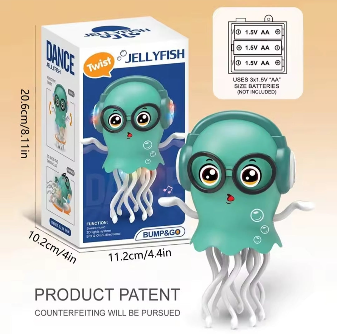 Auto-sensing Avoiding Dancing Jellyfish Kid Electronic Pet Toys Cartoon LED