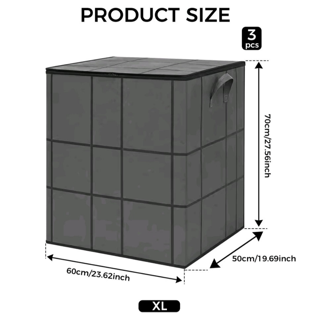 3 Pcs Large Capacity Moving Bag Foldable Clothes