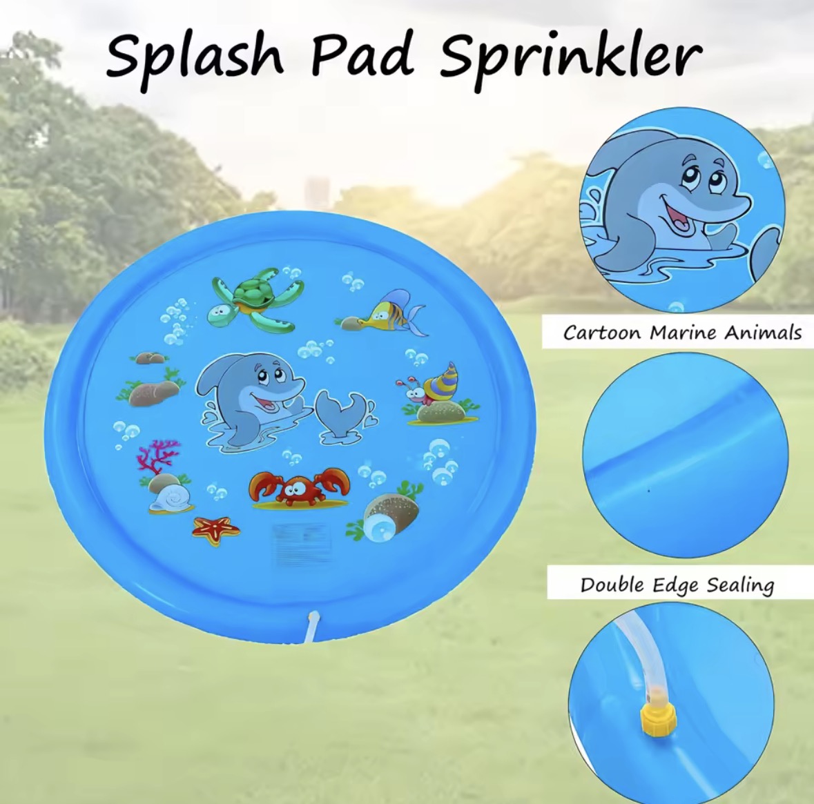 Inflatable Baby Play Mat Water Play Mat For Kids Pool Mat 70x60x15cm