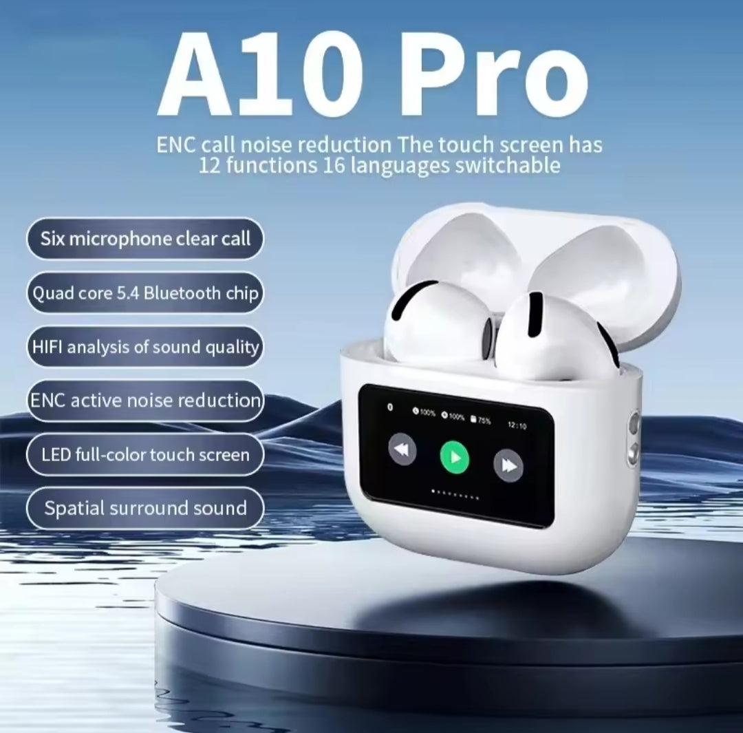 A10 Pro ANC Wireless Bluetooth 5.3 Earphones