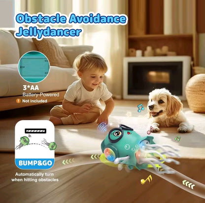 Auto-sensing Avoiding Dancing Jellyfish Kid Electronic Pet Toys Cartoon LED