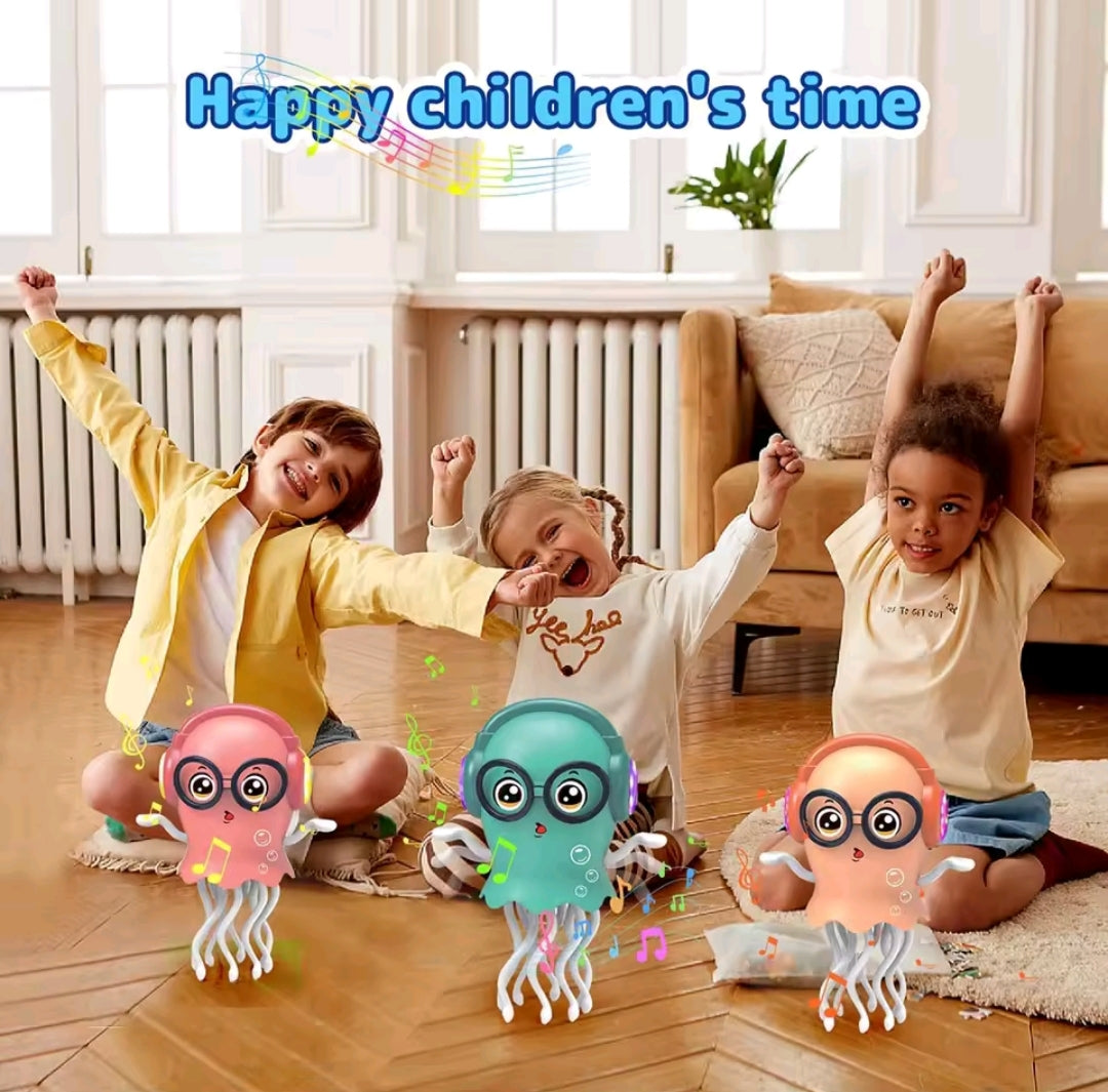Auto-sensing Avoiding Dancing Jellyfish Kid Electronic Pet Toys Cartoon LED