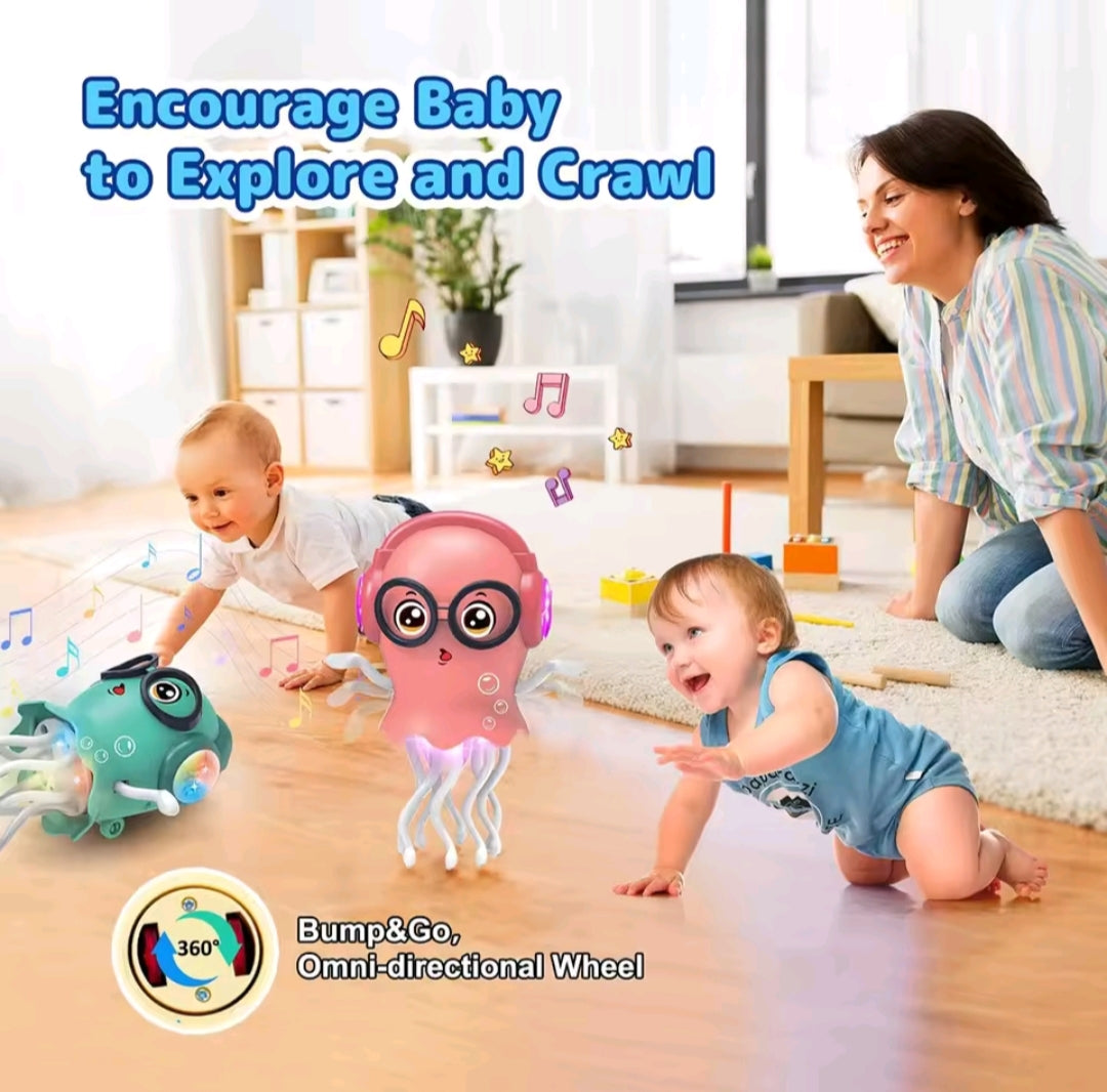 Auto-sensing Avoiding Dancing Jellyfish Kid Electronic Pet Toys Cartoon LED