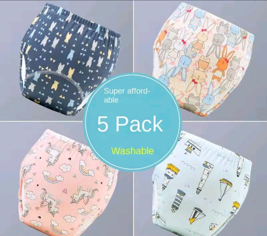5 Pieace Reusable Elinfant Ecological Baby Diaper