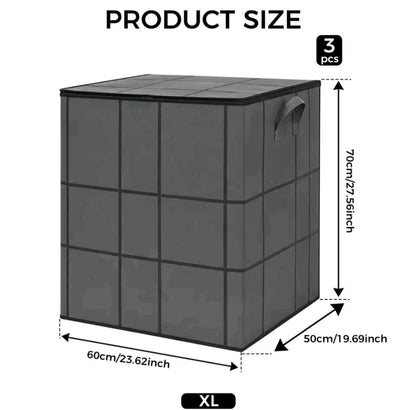 3 Pcs Large Capacity Moving Bag Foldable Clothes