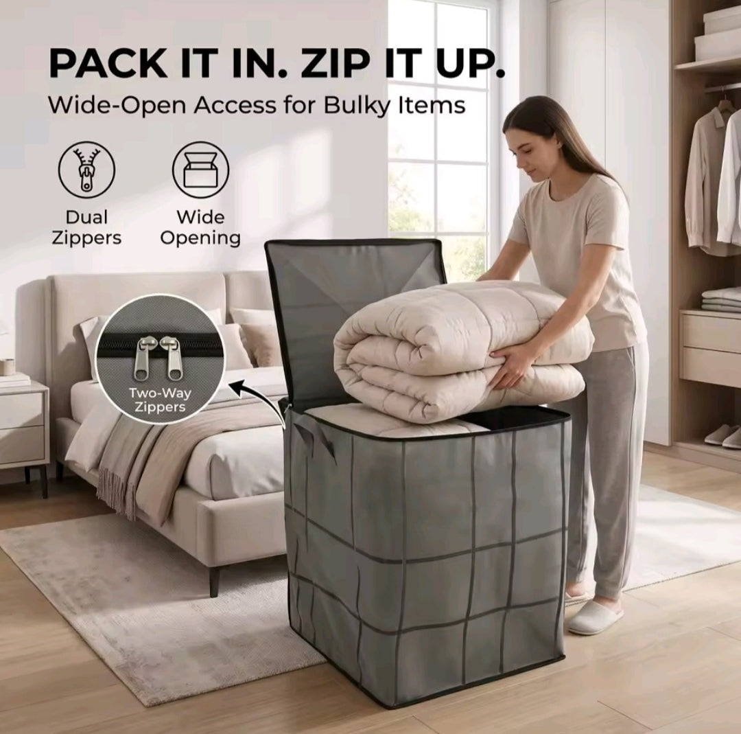 3 Pcs Large Capacity Moving Bag Foldable Clothes